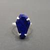 Coffin Shape Blue Sapphire 925 Sterling Silver Ring Jewelry, Unique Gift Handmade Ring