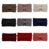 Wool Knitted Ear Warmer Hairband Headwear Women's Headband Cross Knot Hairband Head Wrap