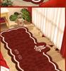 Red Wedding Room Non-Slip Bedside Rug - Double Happiness Design