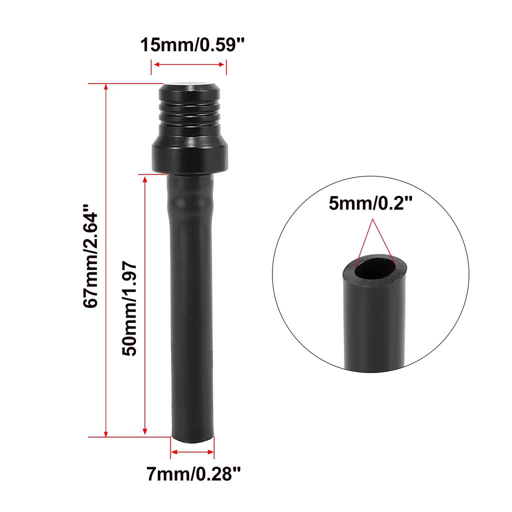 Motoforti Gas Cap Vent Hose Breather Tube Air Vent Hose Vent Hose для ATV Dirt Bike Motorcycle 6 шт. Черный
