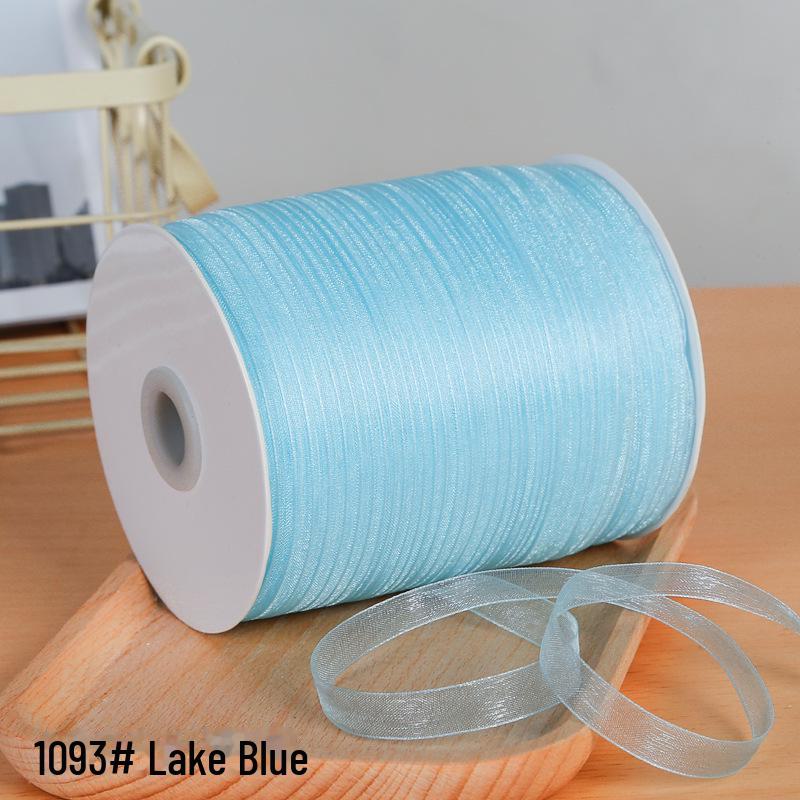 1 см прозрачная снежная пряжа лента для аксессуаров для волос и подарочных пакетов