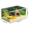 Reptile water tank reptile fence transparent acrylic feeding box reptile container reptile glass tank small feeding box 20*15*10cm