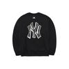 New MLB Base Logo Sweatshirts Unisex Black 3AMTB0121-50BKS