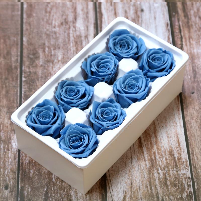 Eternal Life Flower Material Gift Box Immortal Rose Flower Dried Rose Artificial Preserved Flowers Head Roses