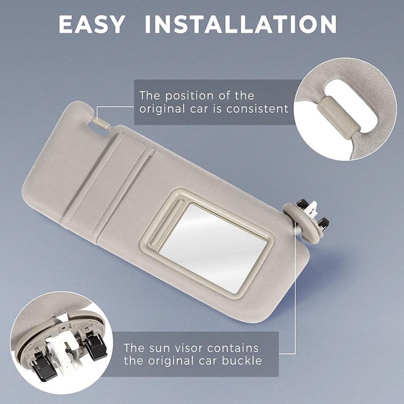 Автомобильный солнцезащитный козырек, совместимый для Camry 2006-2011, правая сторона 74310-06750-e0, запасные части для автомобиля