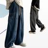 New Washed Denim Pants for Men Fashion Style Loose Wide Leg Trendy Sports Straight Leg High Street Workwear  Cargo Pants