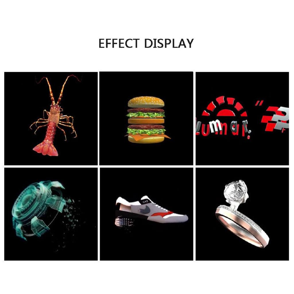 3D LEDs 384 Lamp Beads HD Remote Hologram Fan Projector Advertising Display WIFI Holographic Display Player