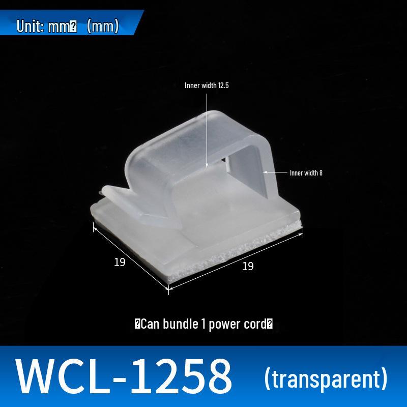 Клейкий зажим-органайзер для кабелей и проводов и крепежная база