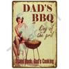 Ретро Жестяная Табличка для Барбекю - Винтажные Настенные Постеры и Металлический Декор - Декоративная Настенная Тарелка для Кухонь, Патио и Пространств в Теме Барбекю