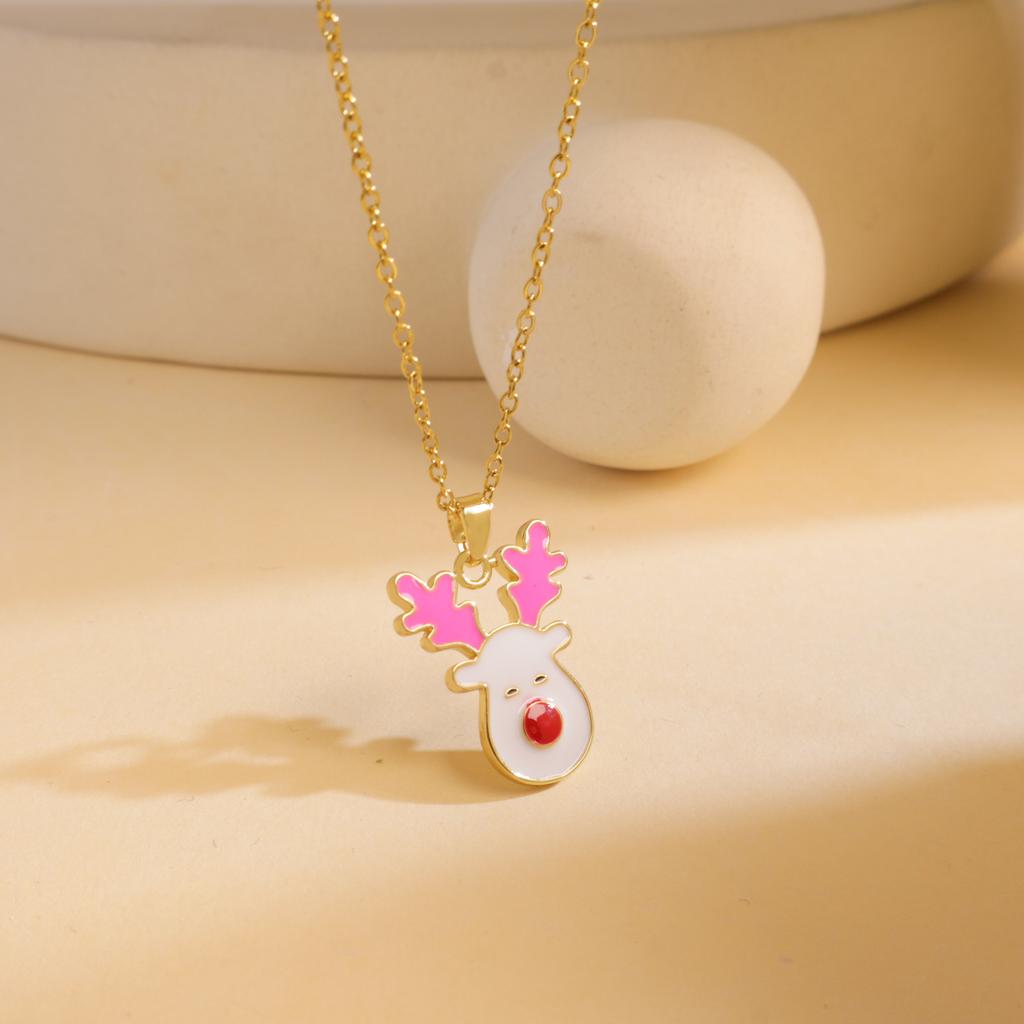 Necklace Female European and American Christmas Versatile Atmosphere Necklace Niche Design High-end Titanium Steel Accessories