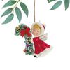 Рождественские украшения Симпатичные 3D Санта-Клаус Девушка Свитер Дом Подвески Красочный акриловый кулон Рождественская елка Висячие украшения Домашнее праздничное украшение