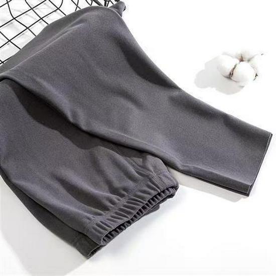 Мужские бесшовные теплые базовые леггинсы с флисовой подкладкой - Вельвет, Однослойные, Домашняя одежда и одежда для сна.
