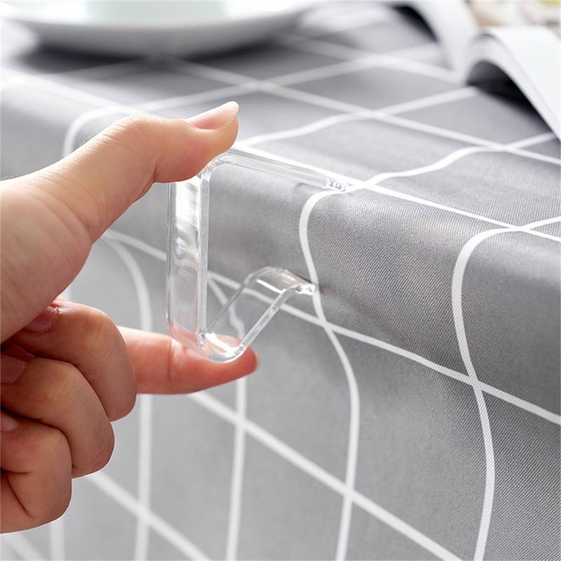 Multifunction Transparent Tablecloth Clamps 4pcs/set Perfect for Home Decoration and Gift Supplies Party Decoration
