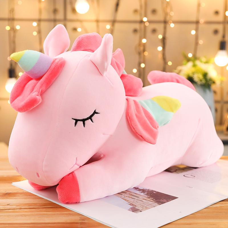 Giant Unicorn Plush Toy Soft Stuffed Unicorn Soft Dolls Animal Horse Toys for Children Girl Pillow Birthday Gifts