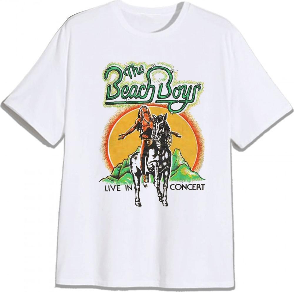 Футболка The Beach Boys, The Beach Boys Белая Унисекс S-5XL PTT1513 Унисекс Футболка