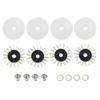 16pcs Round Brush Brush Cover Washer Screw for Silver Reed SK280 SK840 SK580 Knitting Machine
