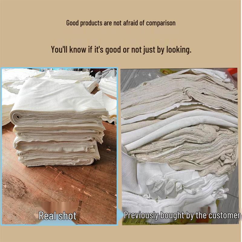All Cotton White Industrial Cleaning Cloth - High Absorption, No Lint, Easy to Use