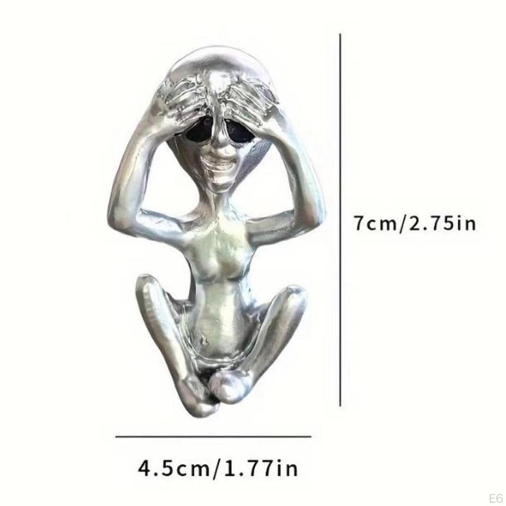 Фигурка инопланетянина Настольный декор Маленькая скульптура для центрального элемента гостиной