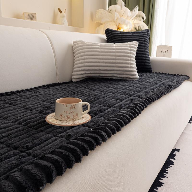 [Мягкий вельветовый шнур] Подушка для дивана Осень и зима Современный простой Нескользящий кожаный диван Утолщенный Всеобъемлющий чехол для дивана