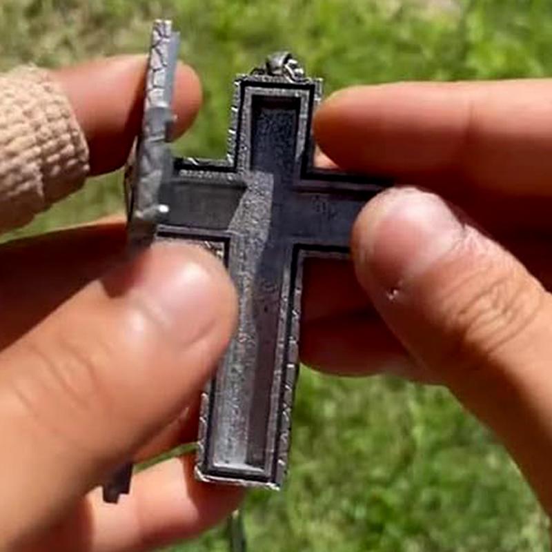 Изысканное двухслойное ожерелье-подвеска в форме креста и змеи для мужчин и женщин, персонализированное панк-ожерелье, ювелирные аксессуары, подарки