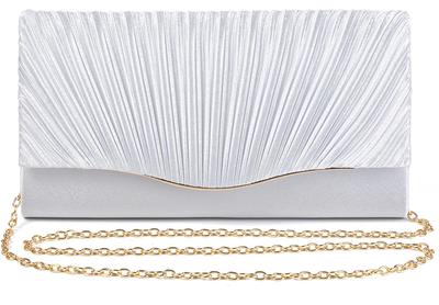 СУНСПОТ 3-Way Party Bag, Свадебная сумка, Популярная, Большая, Модная, Идеально подходит для свадеб, приемов и after-party (Серебряный)