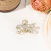 Мини-заколка для волос со стразами и жемчугом в стиле ретро с бриллиантами и цветком-звездой для женщин и девочек, заколка-краб, маленькие шпильки, аксессуары для волос в виде крабов