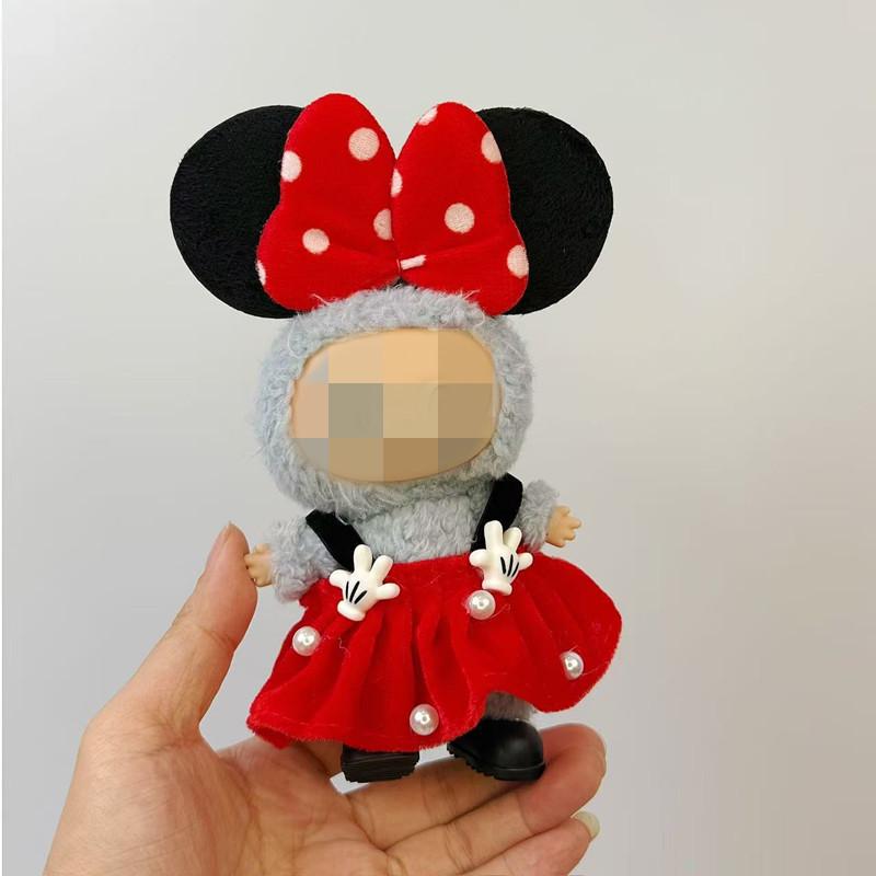 Подвеска Лабубу: Коробка-сюрприз с детской одеждой - 17 см винил «Макарон».