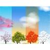 5D DIY алмазная живопись Четыре сезона дерево горный хрусталь картина полная круглая Алмазная вышивка подарок мозаика комплект для украшения дома