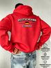 Men's Hooded Sweatshirt DEUTSCHLAND German Flag Flying Wings Vintage Text Regional Double-Sided Print European and American Region