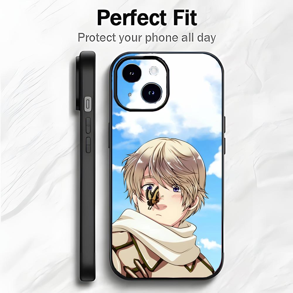 Японское аниме H-Hetalia Axis Powers Чехол для телефона Чехол для телефона Мягкая упаковка Легкий Для iPhone17 16 15 14 13ProMax