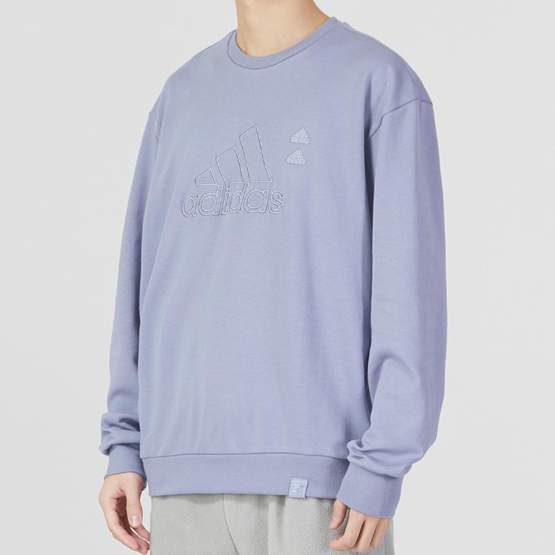 Adidas Толстовка с логотипом Essential, мужские топы фиолетового цвета IA6955