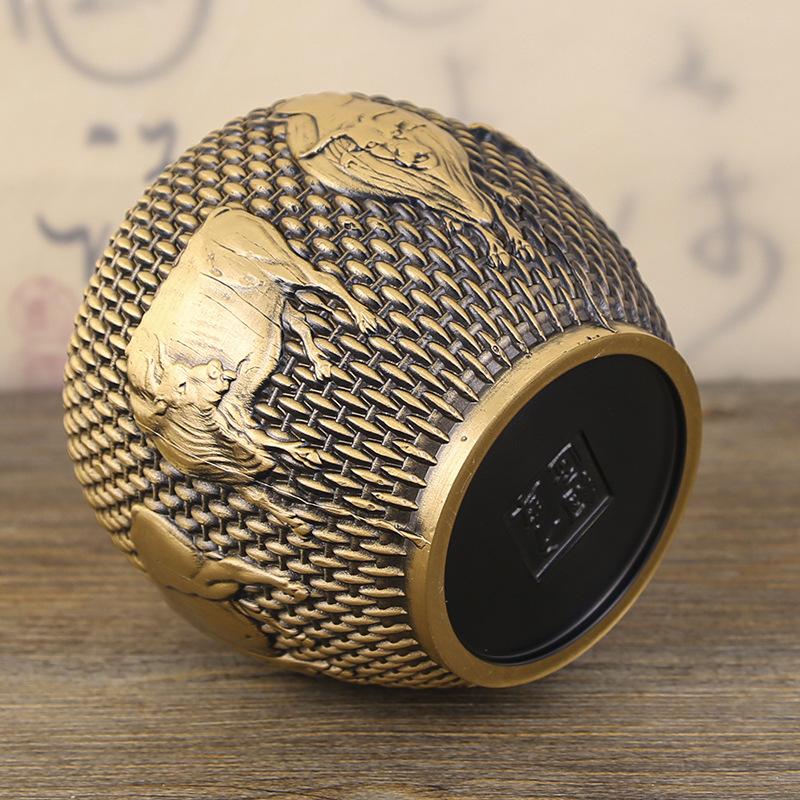 Латунный Вунюй чайница чистая медь ручная работа ornament чайный набор чайная церемония медная посуда деловой подарок