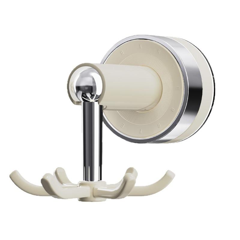 Rotating Suction Cup Hook Adhesive HookWaterproof Kitchenware Storage Rack Without Installation