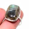 Labradorite Handmade 925 Sterling Silver Jewelry Ring Size Adjustable R7o61