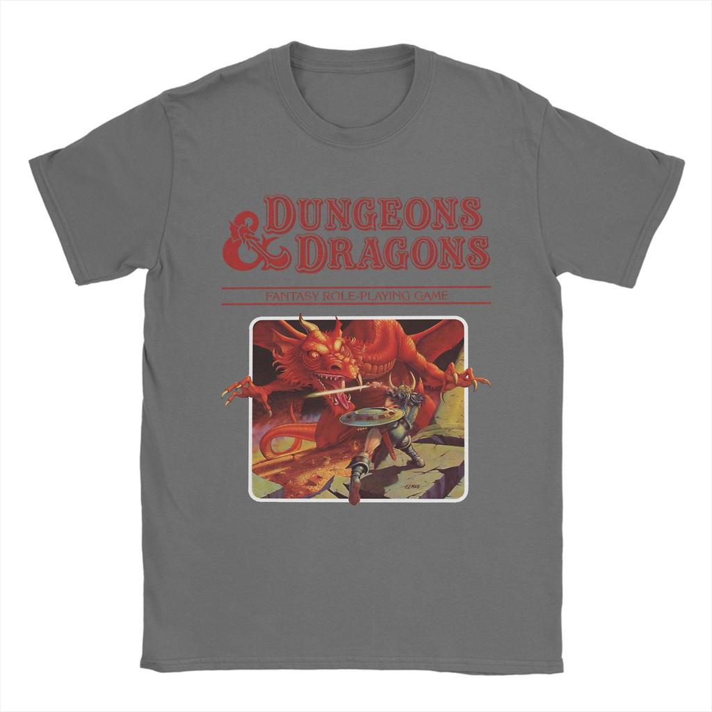 Dungeons Dragons Base Set red Logo T Shirt Summer Cotton T Shirts For Unisexs Novelty Casual Tee Shirt Short Sleeve Clothes