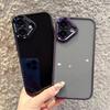 Прозрачный акриловый металлический чехол для защиты объектива для iPhone 16 15 14 13 12 11 Pro Max Plus Противоударный мягкий бампер Жесткий прозрачный чехол