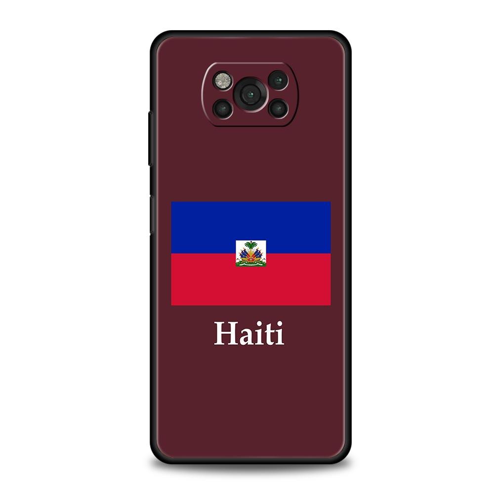 Чехол для телефона Флаг Гаити Для Xiaomi Poco X6 X5 Pro X4 X3 NFC F5 Pro F4 F3 GT M5 M4 Pro 5G M3 C51 C50 C55 Мягкая крышка