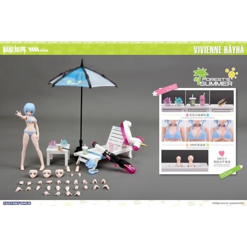 NUKE MATRIX "Forest Summer Fantasy Girls" Vivian H?yh? 1/10.5 Scale PVC & ABS Plastic Model Kit