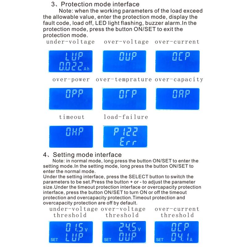 Тестер емкости аккумулятора 25 Вт 35 Вт 4A/5A, постоянный ток, электронная нагрузка, USB-тестер, регулируемый резистор, тестер напряжения, мощности