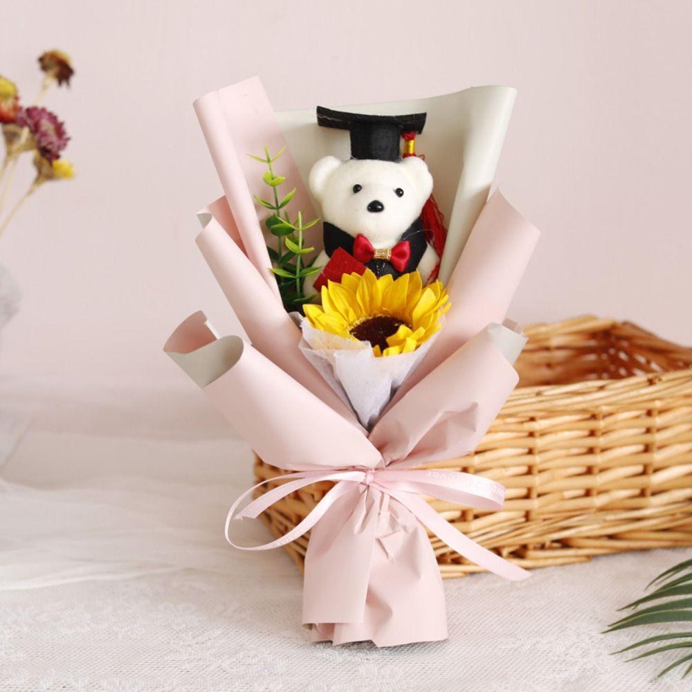 Bear Animal Graduation Gift Cartoon Bouquet Decoration Stunning Plush Toy New Year