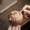 Old Rock Mud Rough Pottery Shape Tea Pot Retro Teapot Tea Kettle Tea Ceremony Tea Making Single Pot Tea Ceremony