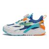 Li Ning Kids Galaxy V2 универсальные модные нескользящие амортизирующие низкие повседневные кроссовки детские кроссовки синего и белого цвета YKNU004-1