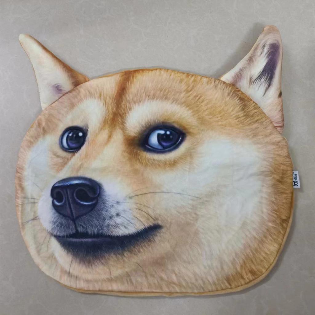 35x36 см 3D Милая подушка для сна в виде кошки, собаки, офиса, чехол для подушки, мультяшная плюшевая мягкая игрушка, детская кукла, моющаяся, для дома, дивана, автомобиля, чехол для подушки