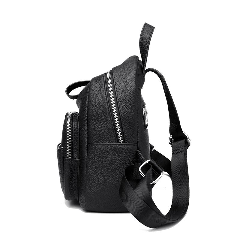 New 2023 Cowhide Female Bag Summer Women 's Backpack Shoulder High-Capacity Ladies Bags Travel Bag Girls Chest Bag