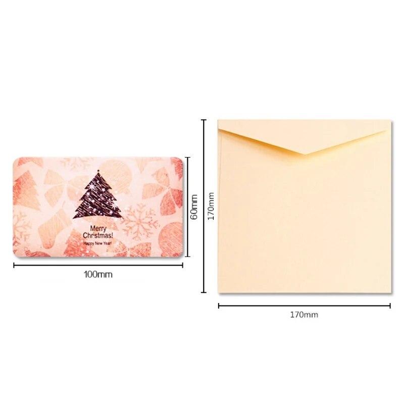 С Рождеством 3D всплывающая складная поздравительная открытка Уникальные праздничные пригласительные открытки с открыткой-конвертом Поздравительная открытка