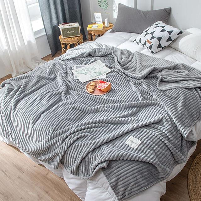 Blanket Thickened Coral Fleece Blanket Nap Quilt Flannel Sheets Office Lunch Break Air Conditioner Milk Velvet Quilt Keep Warm