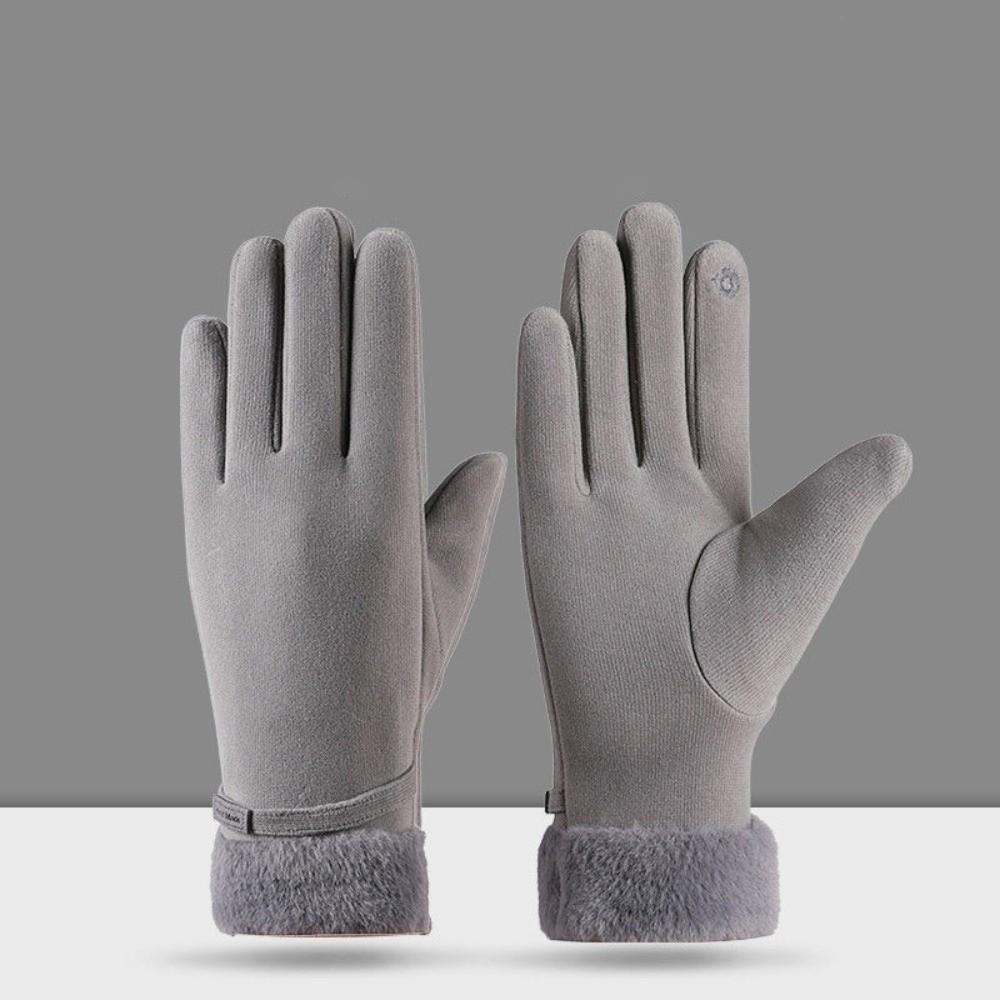 Warm Winter Gloves Plush Skiing Gloves New Touch Screen Gloves  Women