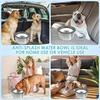 Stainless Steel Dog Water Bowl with Floating Disk Design, Anti-Spill Non-Wet Mouth Pet Drinking Bowl, Slow Feeder Water Dogs