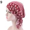 Casual Beanies Headwrap Floral Print Turban Women National Wind Chemotherapy Hat Cotton Hat Bandana