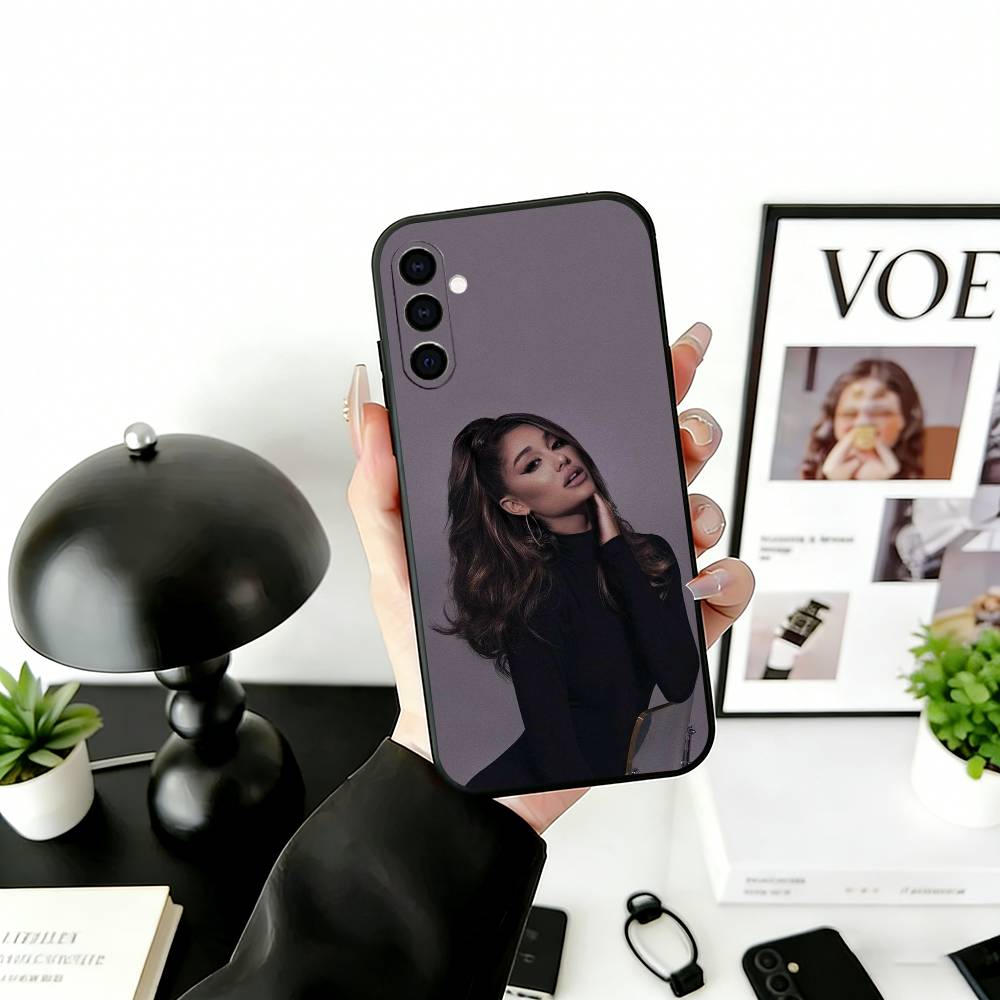 AG A-Aesthetic Phone Case For Samsung Galaxy A73,A72,A71,A70,A53,A52,A51,Soft Silicone Black Cover